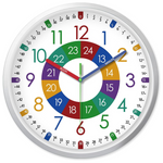 8" XFM Silent Non Ticking Learning Wall Clock