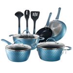 11-Piece Non Stick Pots & Pans Set With Ergonomic Handles