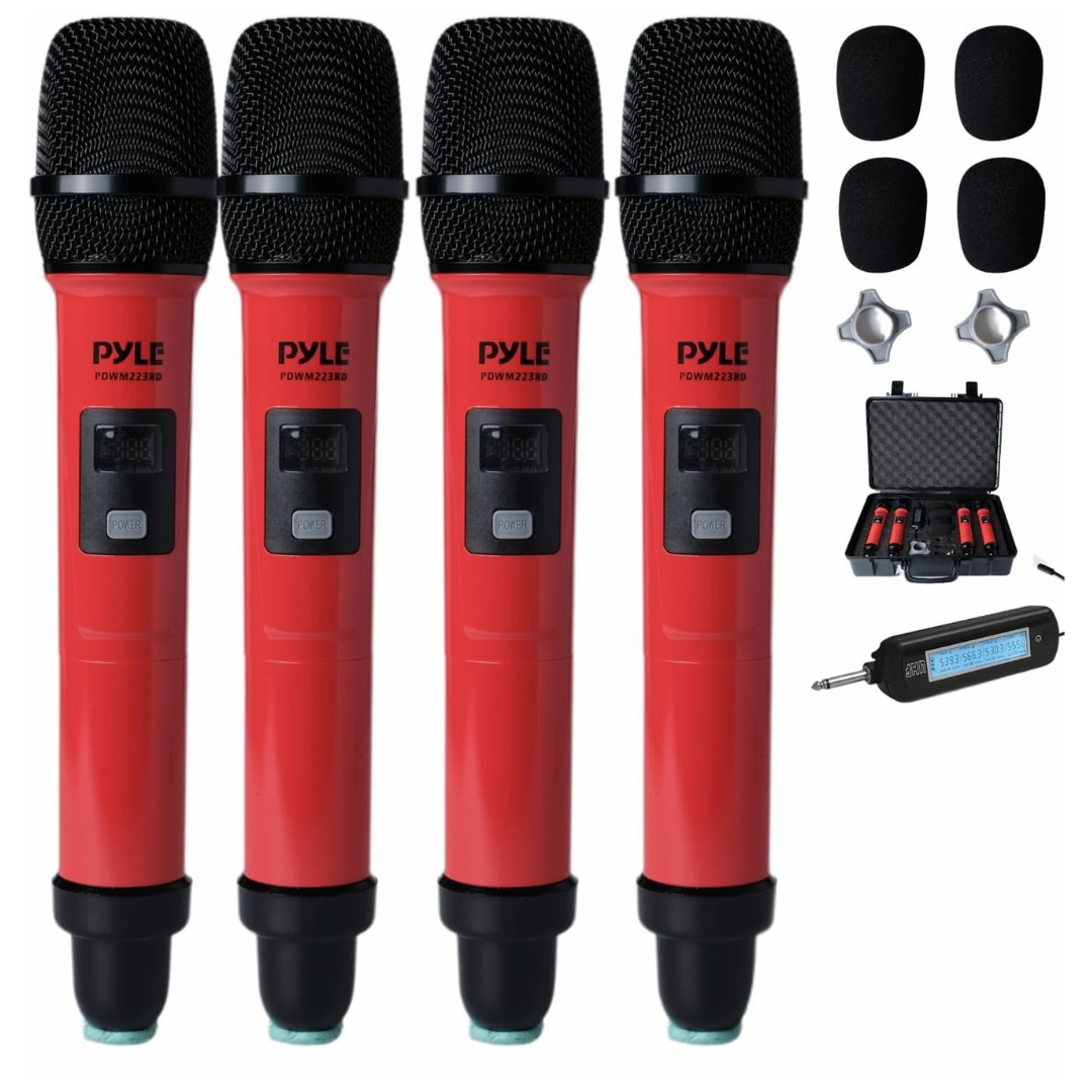 Pyle 4 Channel Wireless Microphone System