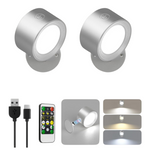 2-Piece Rechargeable LED Reading Lights Sconces