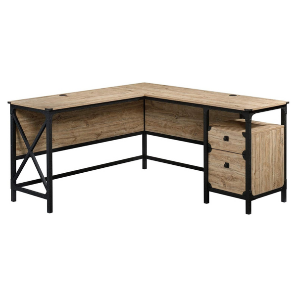 Sauder 425908 Steel River L-Shaped Desk (59.84" x 57.32" x 29.53")