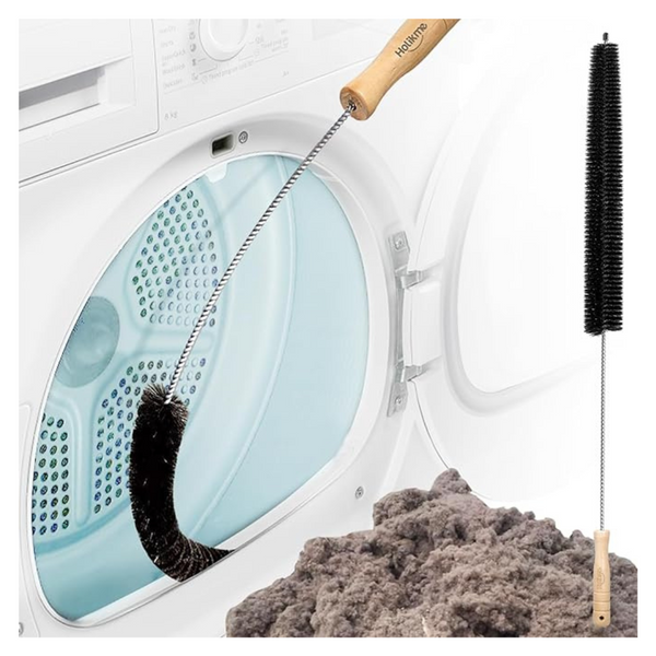 Stainless Steel Clothes Dryer Lint Vent Trap Cleaner Brush