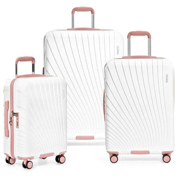 3-Piece Traveler's Choice Expandable Spinner Luggage Set (21/25/29)