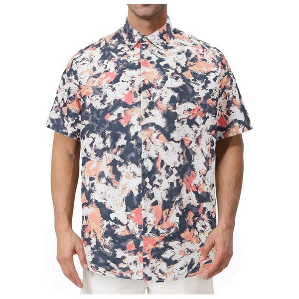 Luticeli Men's Hawaiian Short Sleeve Casual Beach Shirt