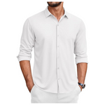 Coofandy Men's Long Sleeve Button Down Lightweight Wrinkle Free Dress Shirt