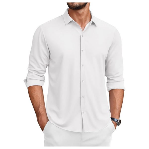 Coofandy Men's Long Sleeve Button Down Lightweight Wrinkle Free Dress Shirt