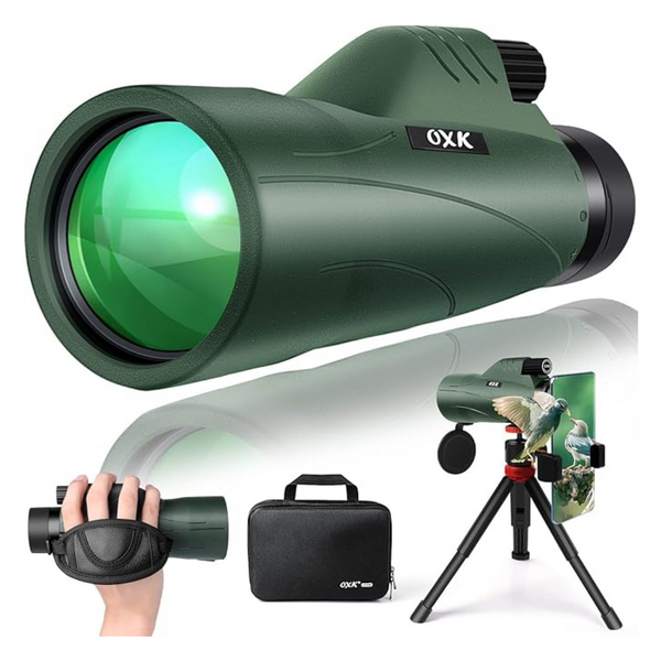 12 x 56 High Power BAK4 Prism & FMC Lens Monocular Telescope W/ Tripod