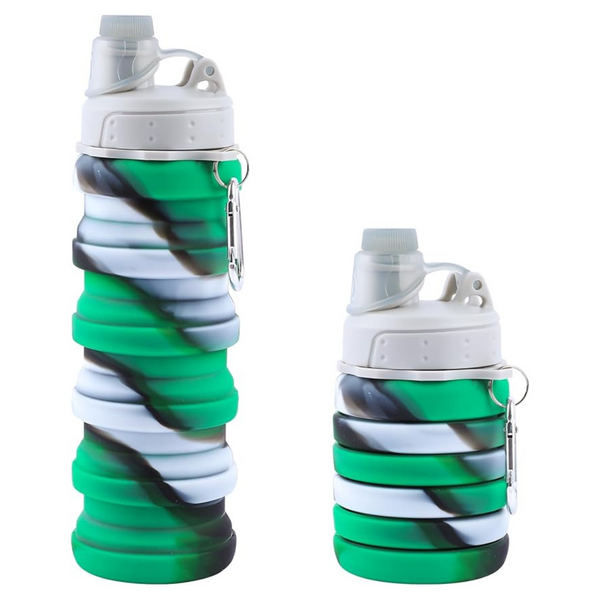 Makersland Collapsible Reusable Silicone Foldable Water Bottle