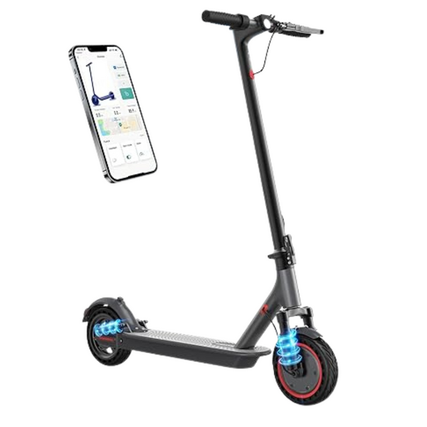 Folding Dual Suspension E-Scooter With 21-28 Miles Range