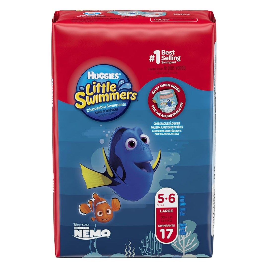 102-Count Huggies Little Swimmers Disposable Swim Diapers (Size 5-6)