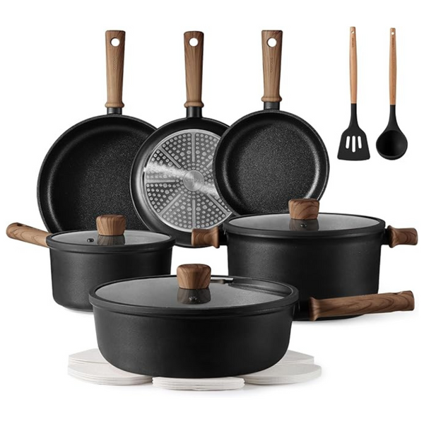 16-Piece Carote Nonstick Pots And Pans Set With Frying Pan