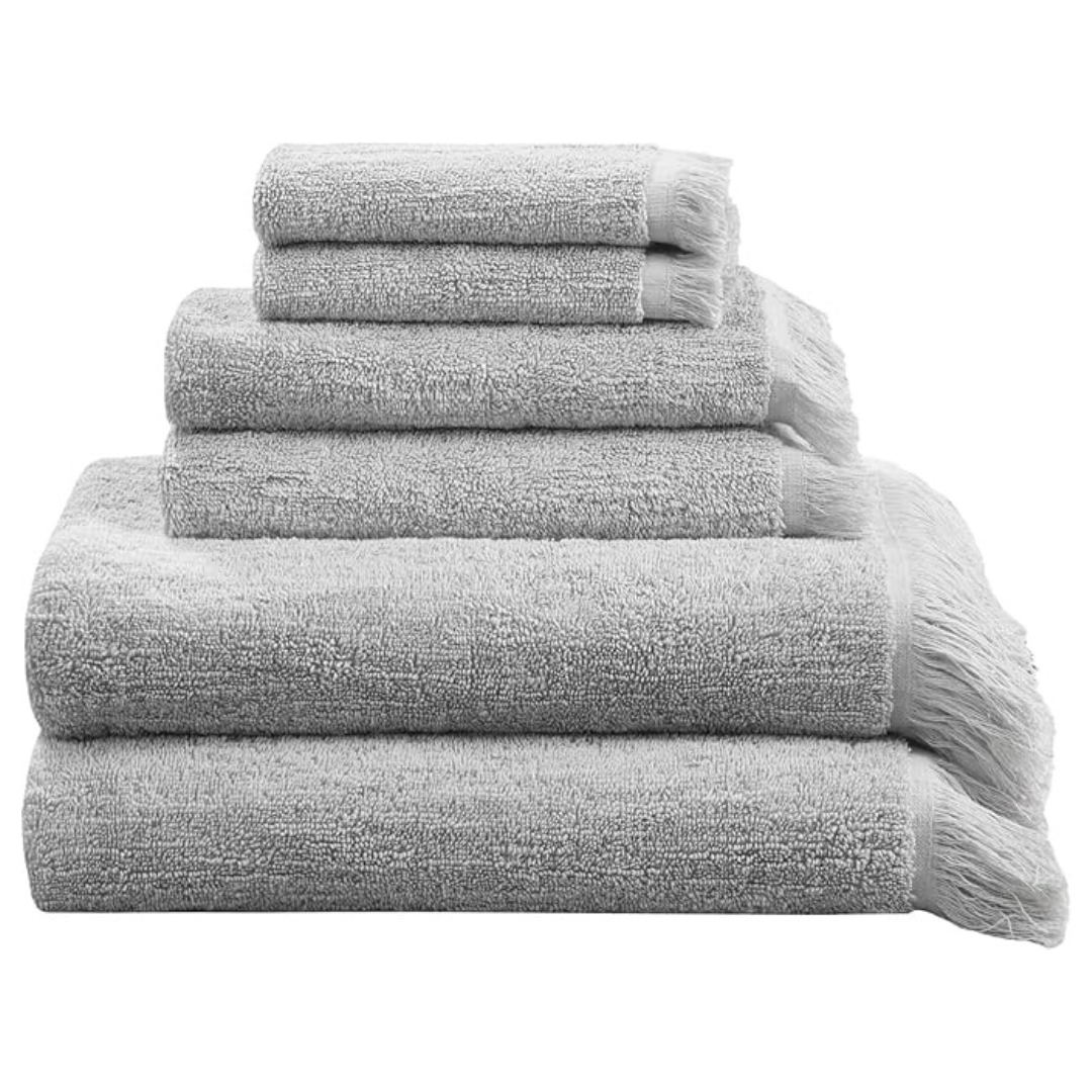 6-Piece INK+IVY Nova 100% Cotton Terry Bath Towel Set