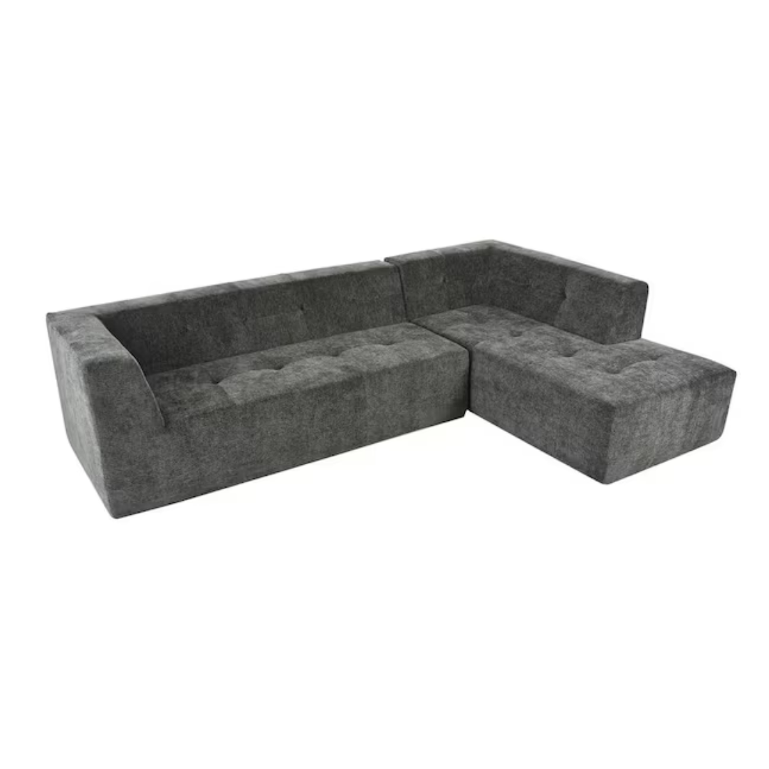 Nestfair 112.2" 2-Piece Upholstered L-Shaped Sectional Sofa