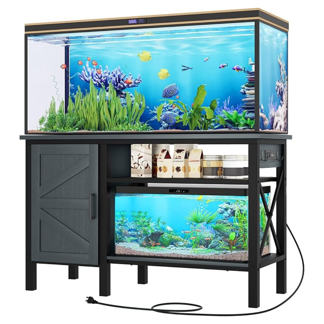 YITAHOME 55-75 Gallon Aquarium Stand With Cabinet