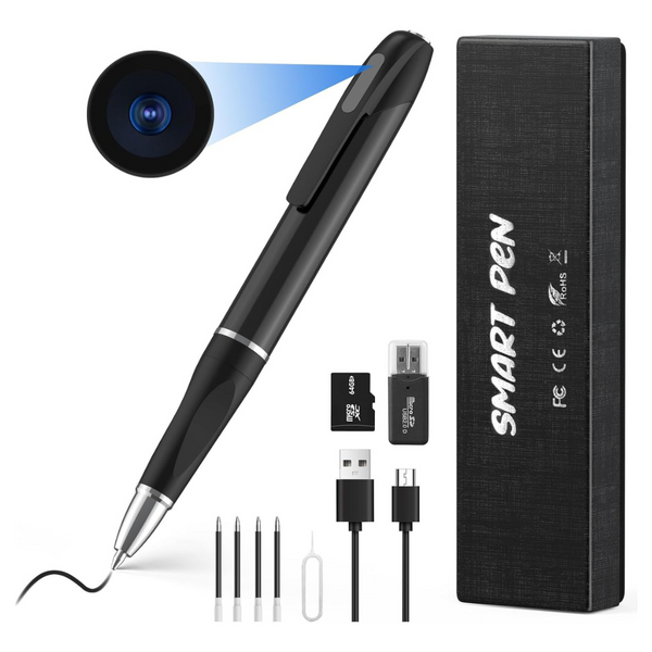 1080P HD Hidden Camera Pen With 64GB SD Card