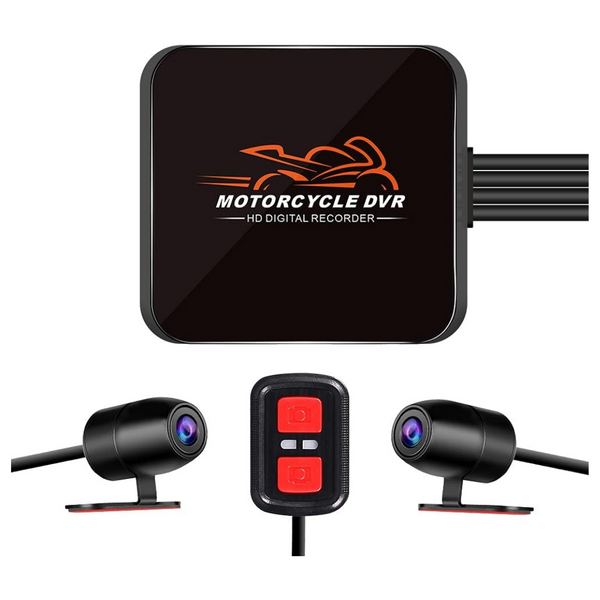 Front & Rear HD 1080P WiFi Motorcycle Dash Cam
