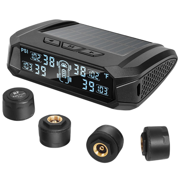 RV Tire Pressure Monitoring System With Solar Charger
