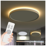 Flush Mount 12" 28W Round Ceiling Light Fixture W/ Remote
