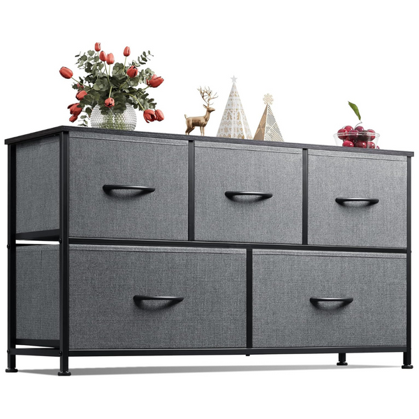 WLIVE Dresser For Bedroom With 5 Drawers