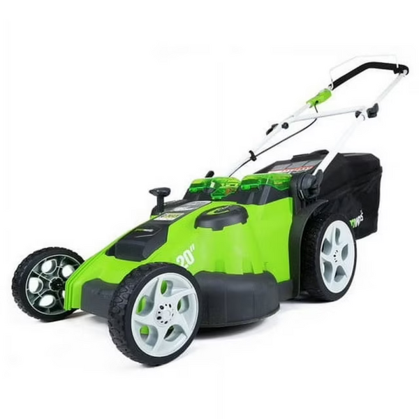 Greenworks 40V 20" Twin Blade Mower With 4.0Ah + 2.0Ah Battery