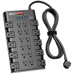 6.5ft Flat Plug Heavy Duty Extension Cord