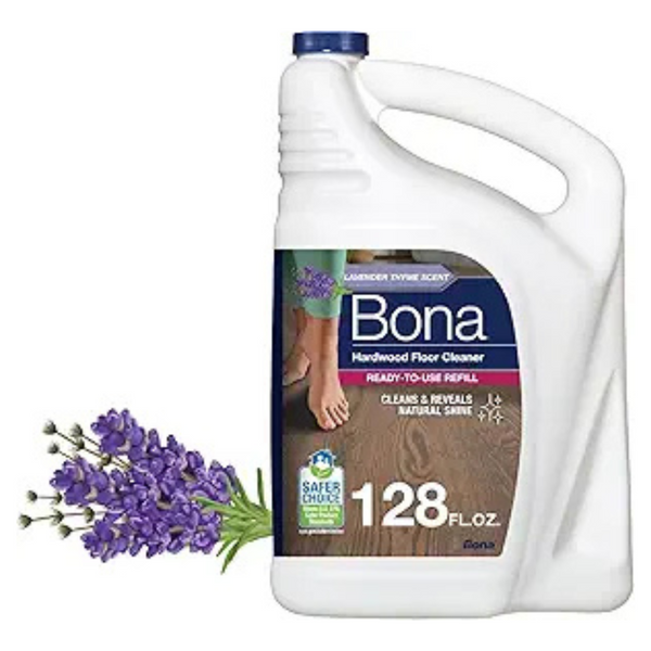 Bona Hardwood Floor Cleaner with Lavender Thyme Scent Refill 128oz