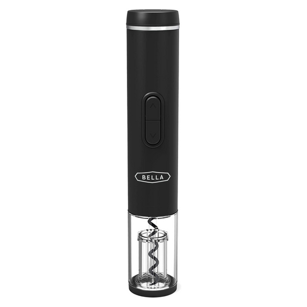 Bella Electric Automatic Bottle Opener And Corkscrew Remover With Foil Cutter, Battery Operated