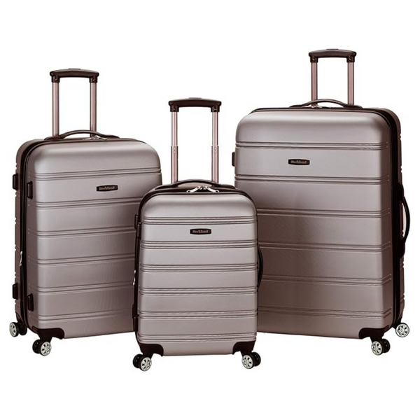3-Piece Rockland Melbourne Hardside Expandable Luggage Set