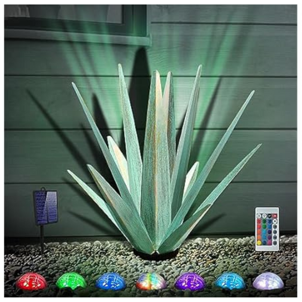 KODIBO Large Outdoor Sculpture Rustic Agave Plants