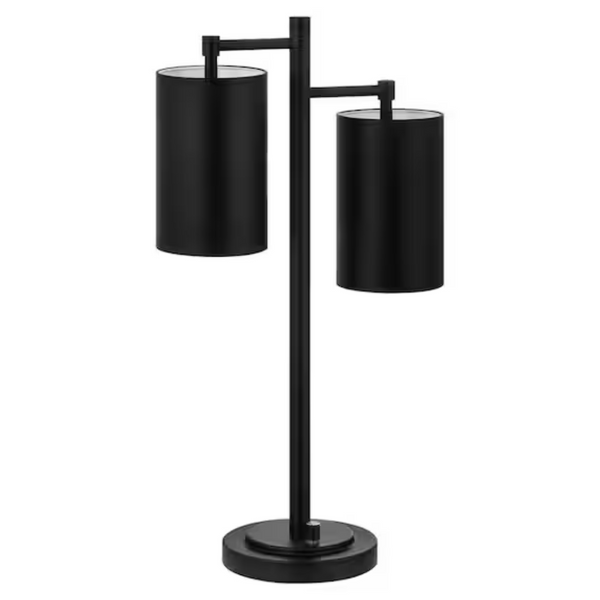 Hampton Bay 22" Steel 2 Light Indoor Table Lamp