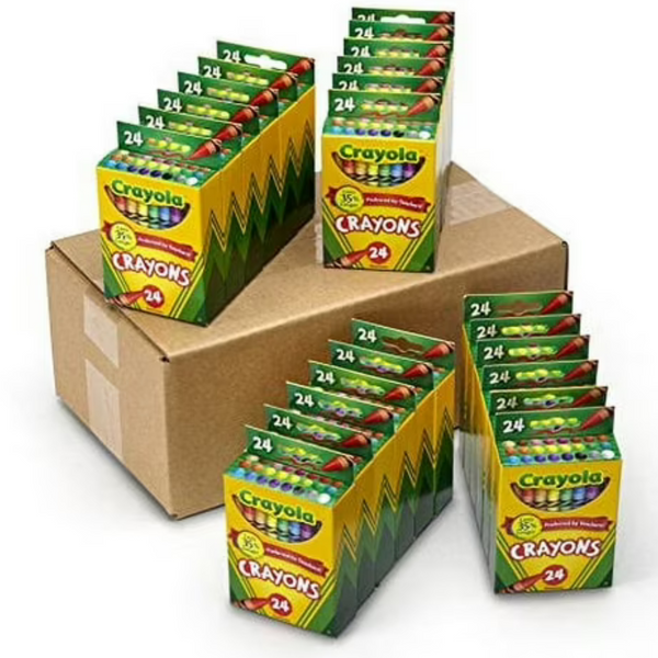 24-Count Crayola Crayons With 24 Assorted Colors