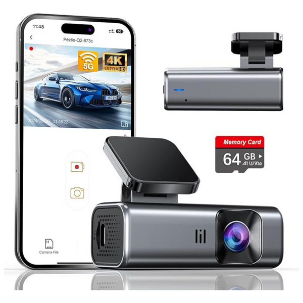 Galphi Built-In 5G WiFi 64GB 4K Dash Cam