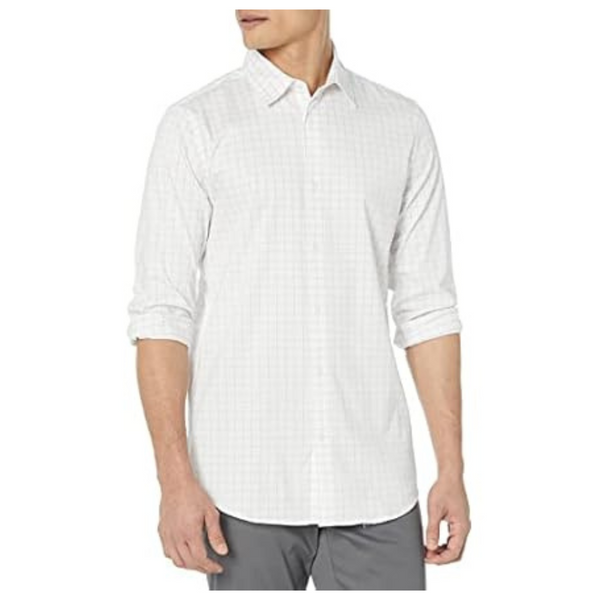 Amazon Essentials Men's Long-Sleeve Stretch Shirt (Various)