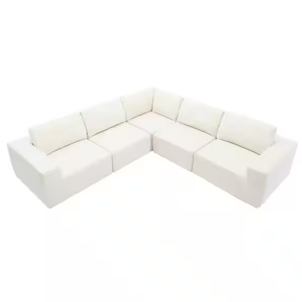 Nestfair 147" W Fabric Upholstered Sectional Sofa