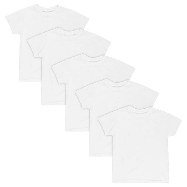 5-Pack Hanes Boys' Crew T-Shirt