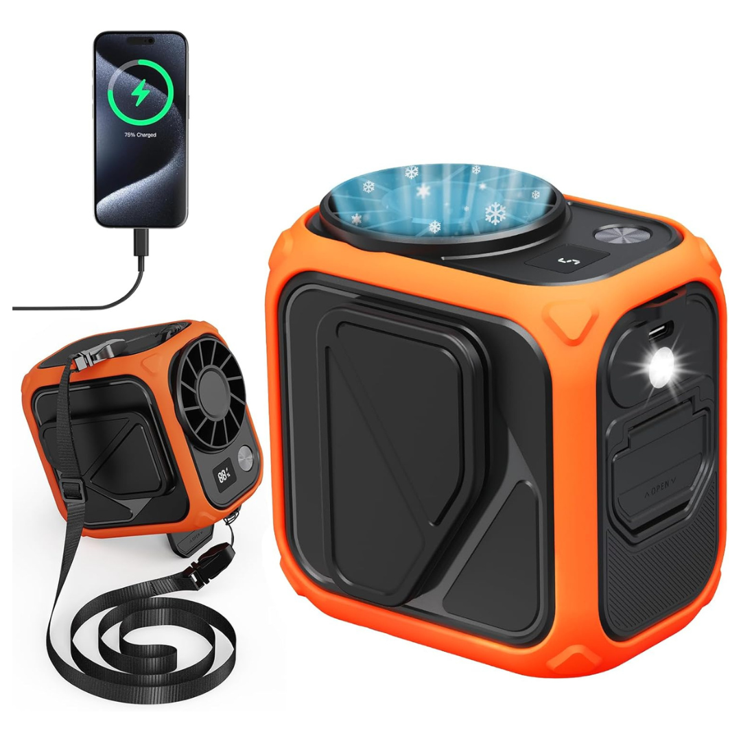 Portable Waist Fan Rechargeable-10000mAh