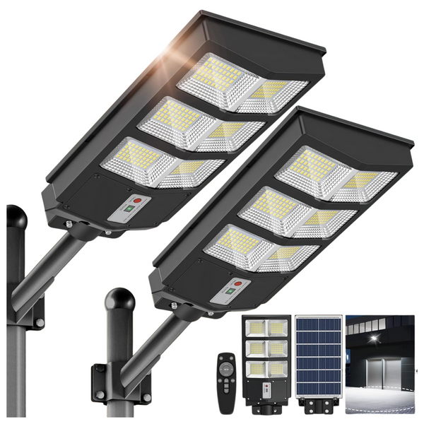 2-Pack Sunwish Solar Outdoor Commercial Street Lights