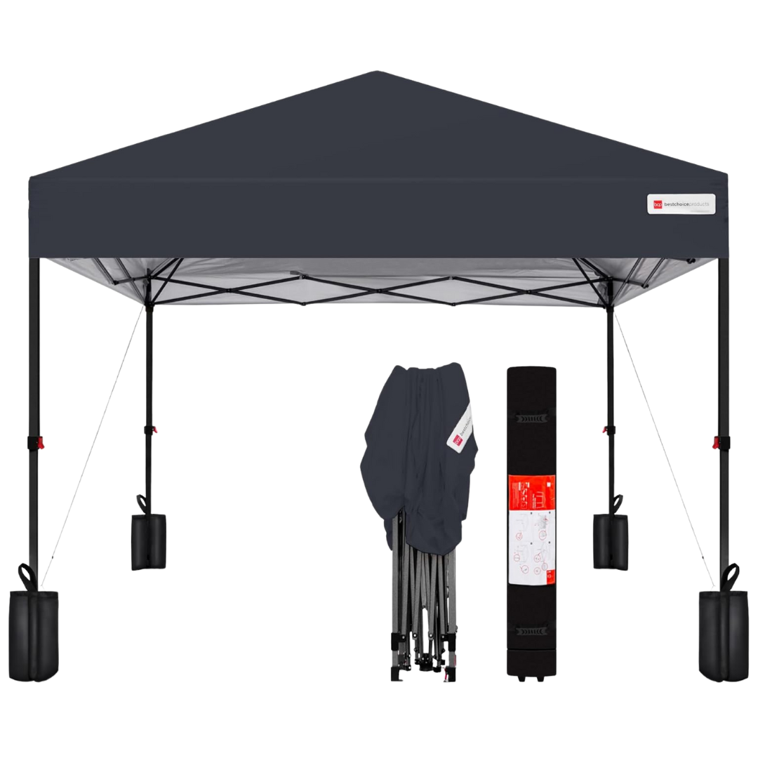 10x10ft 1-Person Setup Pop Up Canopy Tent