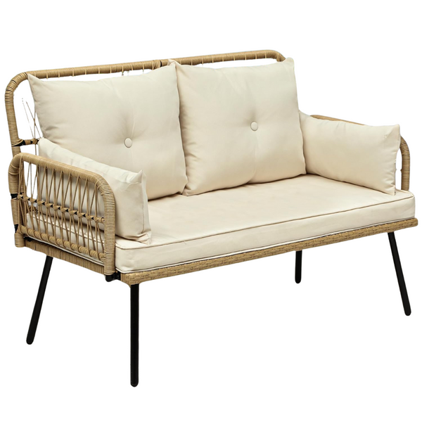 All-Weather Patio Furniture Wicker Outdoor Loveseat