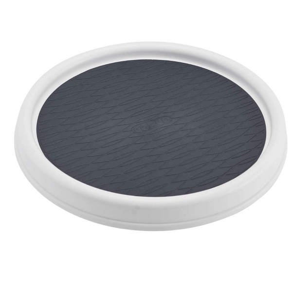 Copco 9" Non Skid Lazy Susan Turntable (White/Gray)