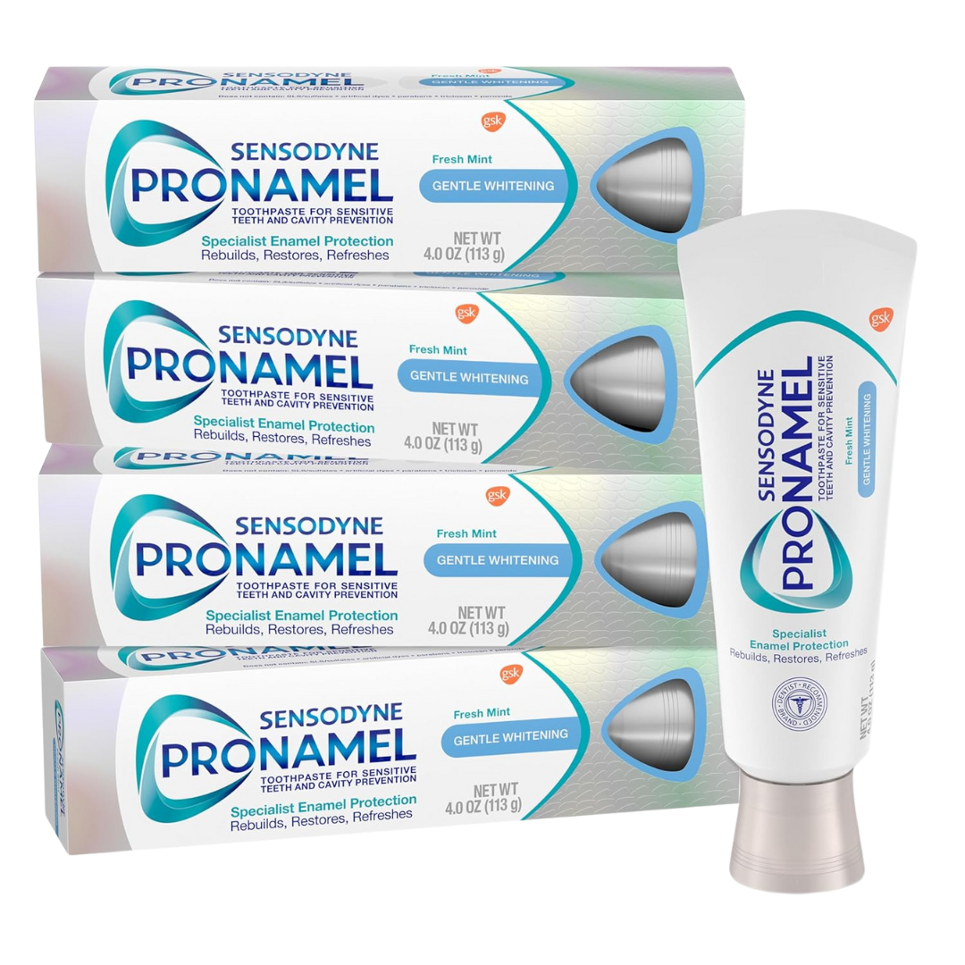 4-Pack 4 oz. Sensodyne Pronamel Gentle Teeth Whitening Toothpaste