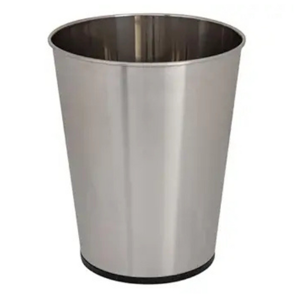 Bath Bliss 5 Liter Disposal Stainless Steel Small Wastebasket