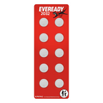 10-Pack Eveready CR2032 Lithium 3V Coin Battery