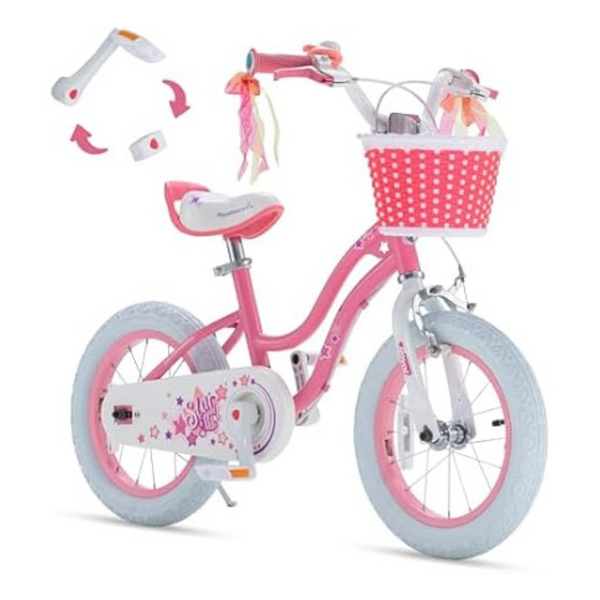 RoyalBaby 12 Inch EZ Stargirl Kids Bike with Handbrake and Coaster