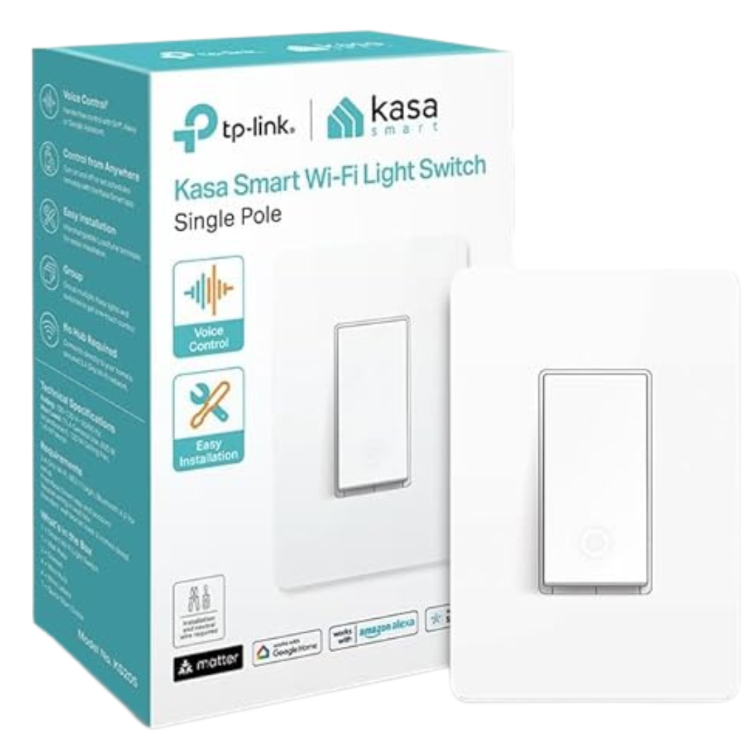 Kasa Matter Smart Light Switch: Voice Control W/Siri, Alexa & Google Assistant
