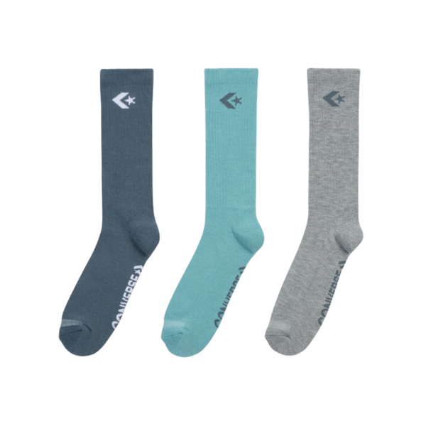 3-Pair Converse Men's Star Chevron Crew Socks