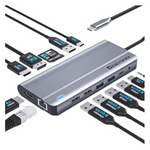 Ceapronex 14-In-1 Multiport UBS-C Hub Docking Station