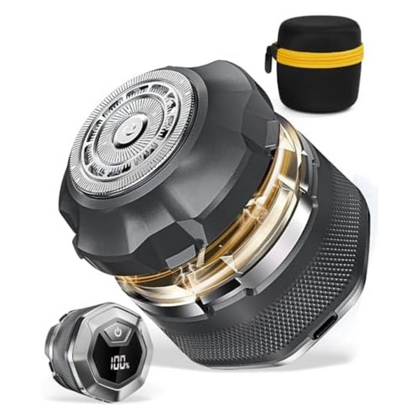 Men's IPX8 Waterproof Magnetic Single Blade Head Shavers