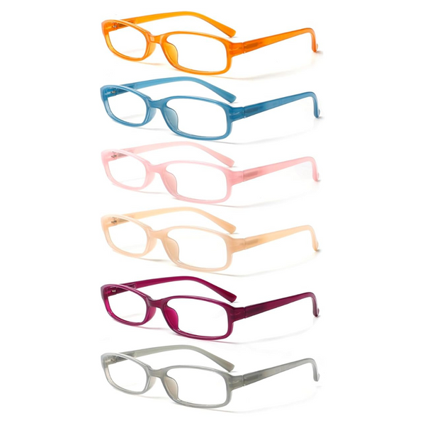 6-Pack Norperwis Blue Light Blocking Women's Reading Glasses
