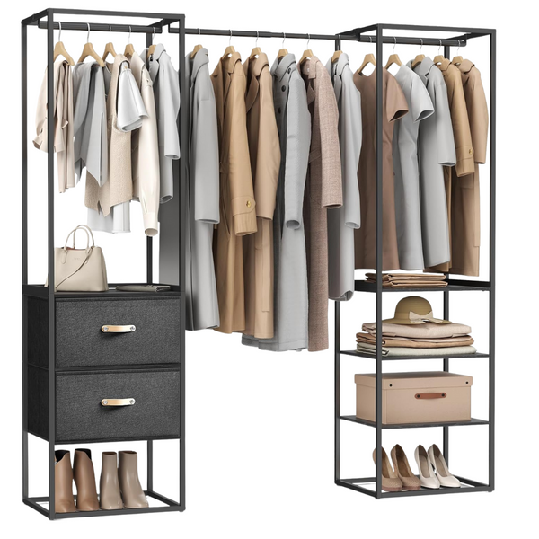 SONGMICS 70.9" Wardrobe Freestanding Clothes Rack